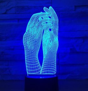 A variety of colorful LED night lights