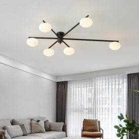 All-Copper Living Room Chandelier Creative Bedroom Lighting Fixture