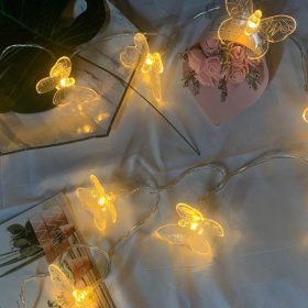 LED Butterfly Lighting Chain Crystal Wedding Shop Room Decoration
