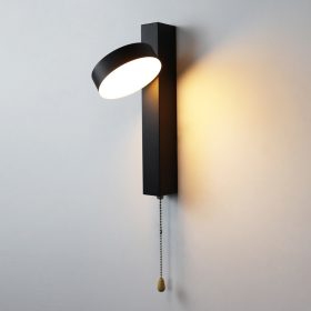 Modern Minimalist Black-and-white Wall Sconce With For Hallway Lighting